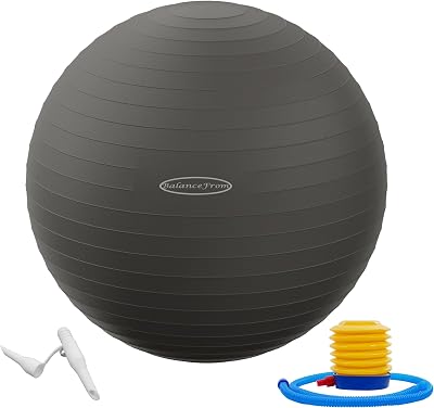 Fitvids Signature Anti-Burst Exercise Ball 2000 lb 19-22 in M Quick Pump