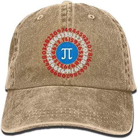 SKXJ0IOAI TeeStars - PI Day Superhero - Captain PI Gift For Math Geeks Hat Snap-Back Hip-Hop Cap Baseball Hat Head-Wear Cotton Trucker Hats Natural