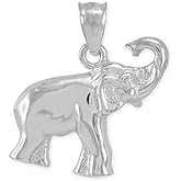 Claddagh Gold Stunning Sterling Silver Lucky Indian Elephant Charm Pendant