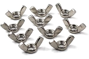 FLOMORE M3 Wing Nut 304 Stainless Steel Thread Nut Hand Twist Nut (Pack of 50)