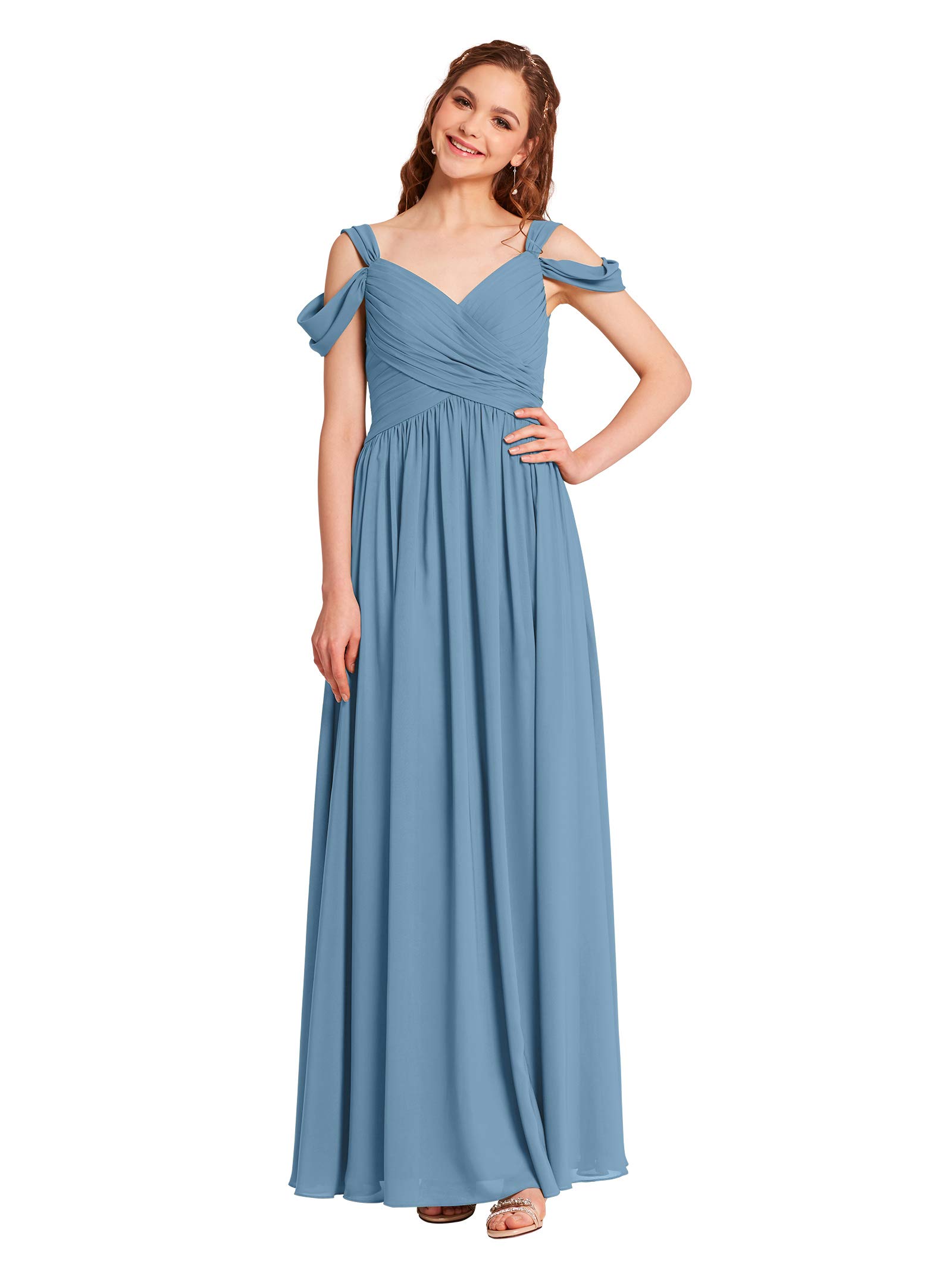 plus size dusty blue bridesmaid dresses