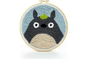 ZuoAnLF Punch Needle Kit,Punch Needle for Beginners and Adults,Punch Needle Supplies for Household Decoration Gifts with Printed Pattern （8x8 in）…