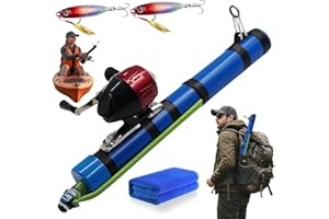 GENERIC Fishing Catapult Rod, Catapult Fishing Rod, Compact Telescopic Lure Launcher with Reel Bracket, Portable Slingshot Casting Tool for Saltwater & Freshwater, Travel-Friendly