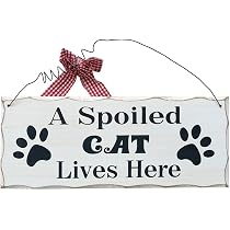 "A Spoiled Dog Lives Here" Wood Sign - 10x4 Inch Decorative Plaque For Dog Lovers, Perfect For Front Door Or Gift - View #10