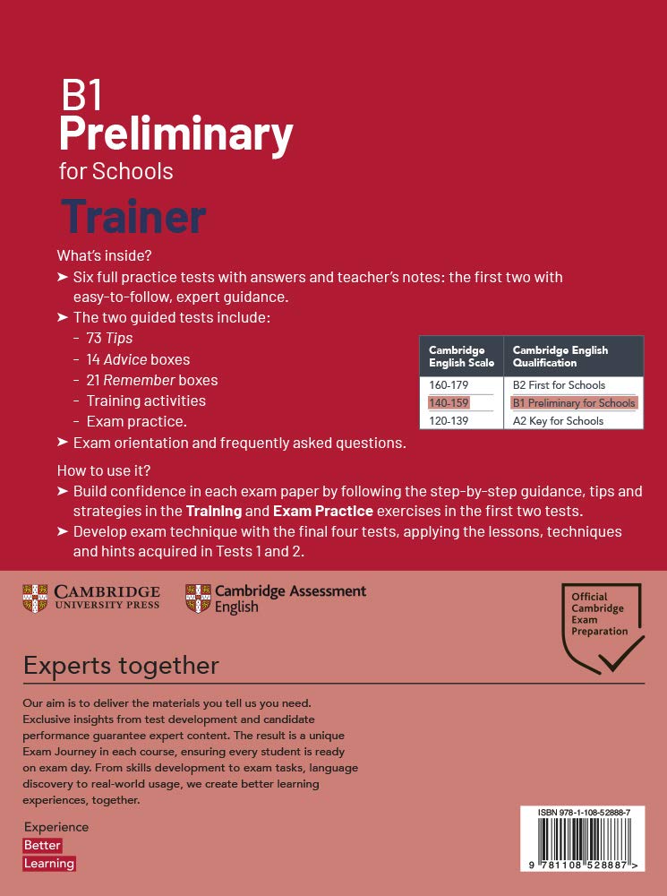 Mua B1 Preliminary for Schools Trainer 1 for the Revised 2020 Exam Six ...
