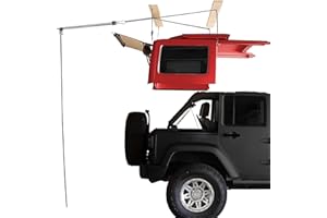BBTEQEKN Hard Top Removal Lift Compatible with Jeep Wrangler JL, JK,TJ and Other Models, Top Lift Hoist Supports 8-16 ft Ceil