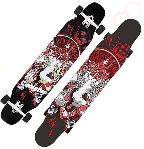 Amazon Co Jp スケボー スケートボード スケボー コンプリート ブレイブボード スケボー デッキ ティーン大人 初心者の女の子の男の子のためのロングボードスケートボード46x9 5in 完全なスケートボード 8レイヤスケートボードデッキクルーザースケートボード