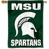 MSU Spartan Head Banner House Flag