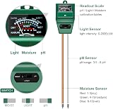 Sonkir MS02 3-in-1 Soil Moisture Light pH Tester Green Gardening Tool Kit view 2