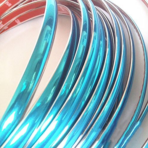 LEADTOPS 14meters Anticollision Chrome Styling Moulding Trim Edge Strip Auto Body Window Exterior Car Auto Decoration Sticker 10MM Width