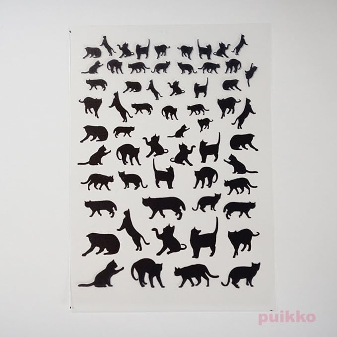 Amazon レジン封入用フィルム 猫のシルエット2 デコ素材 通販 Amazon レジン封入用フィルム 猫のシルエット2 デコ素材 通販