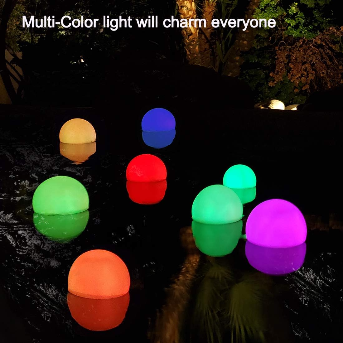 DeeprBlu LED Spa Light, IP68 Waterproof Floating Pool Light, RGB Colour Changing Bath Night Light - Image 3