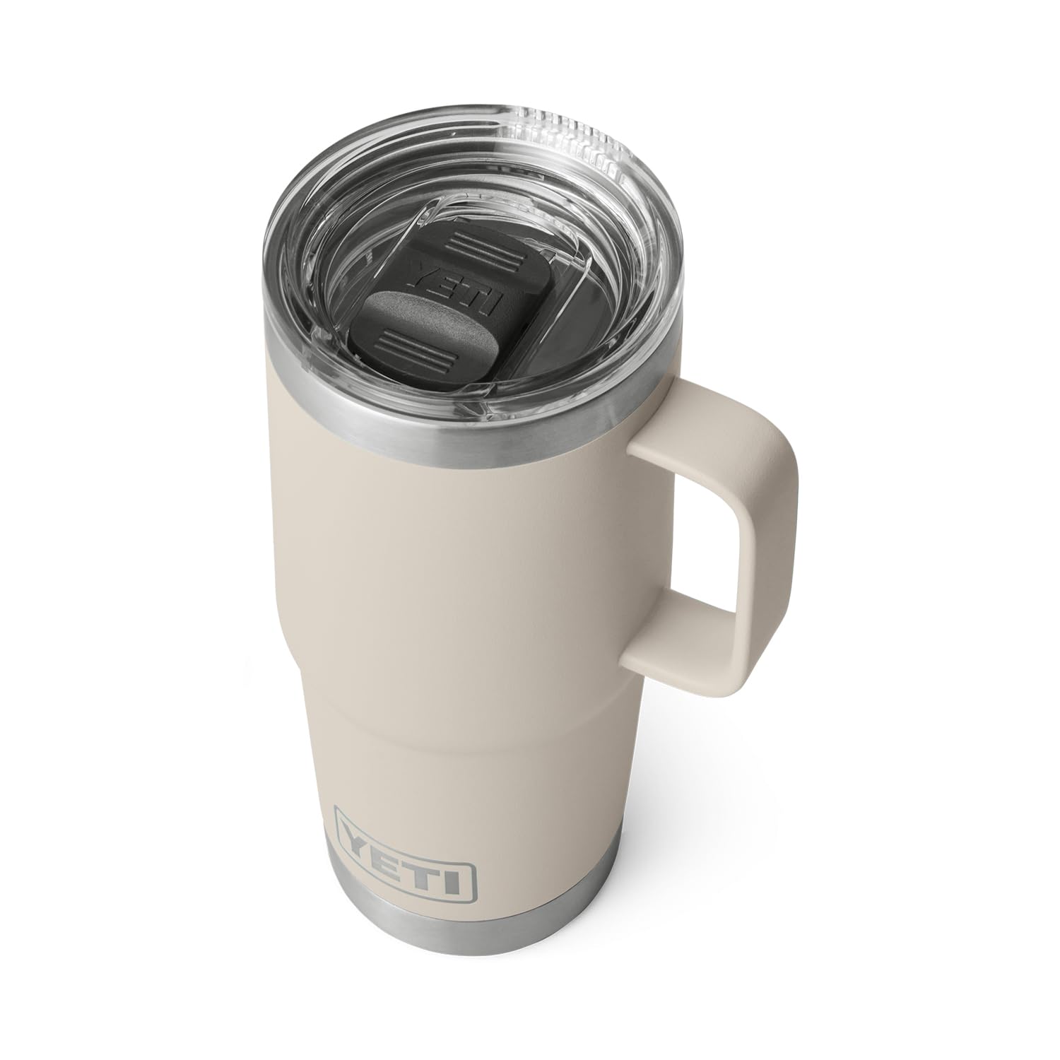YETI Rambler 20 oz Travel Mug, Stainless Steel, Vacuum Insulated with Stronghold Lid, Cape Taupe Image YETI Rambler 20 oz Travel Mug, Stainless Steel, Vacuum Insulated with Stronghold Lid, Cape Taupe Image