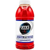 Omni Extra Strength Herbal Body Cleanse Detox Drink - Fruit Punch 16 Fl Oz | Ready-to-drink herbal detox cleanse and full system cleanse with B vitamins and electrolytes &mdash; smooth fruit punch flavor