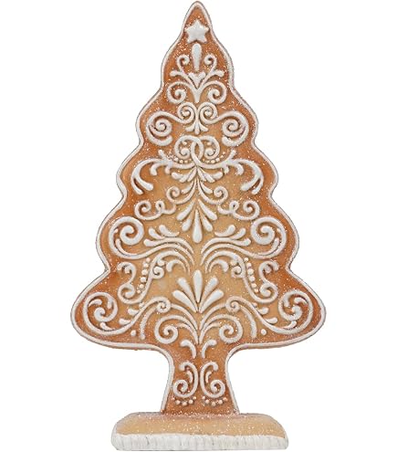 Cynkeyee Gingerbread House Christmas Figurine – LED Lighted Resin Christmas Village Decor – Holiday Home Decoration & Gift - View #12