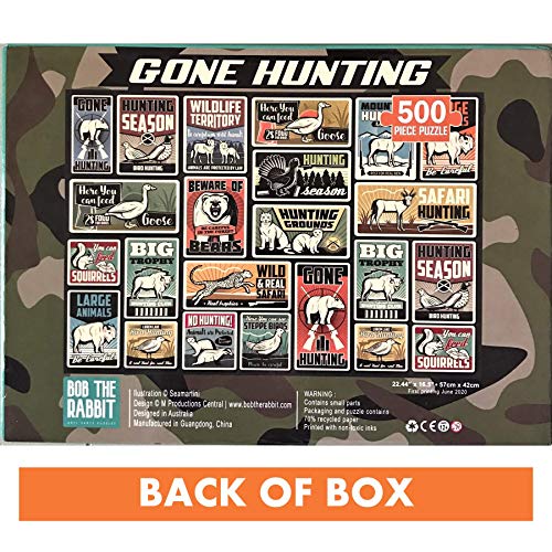 Gone Hunting Jigsaw Puzzle for Adults 500 Piece for Hunters Eco