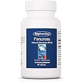 Allergy Research Group ARG Pancreas Natural Glandular - Supports Healthy Pancreas, Immune & Digestive Activity - 425 mg per Serving - Freeze Dried Tissue from Pork - 60 Servings - 60 Capsules