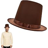 Nicky Bigs Novelties Adult Satin Top Hat Magician Gentleman Roaring 20s Tuxedo Formal Costume