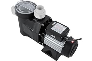 AHULIN 2 HP Ground Pool Pump, Powerful Self Primming Swimming Pool Pumps with Timer, 475.51qt/min Maximum Flow,For Home Pools, Swimming Pools, Hot Tubs