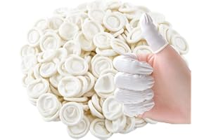 ZFyoung Disposable Latex Finger cots, Protect Fingers, Anti-Static Industrial Medium Finger cots, Finger Sleeve Thumb Protector Fingertip Protector Thumb Cover(Approx.250 PCS)