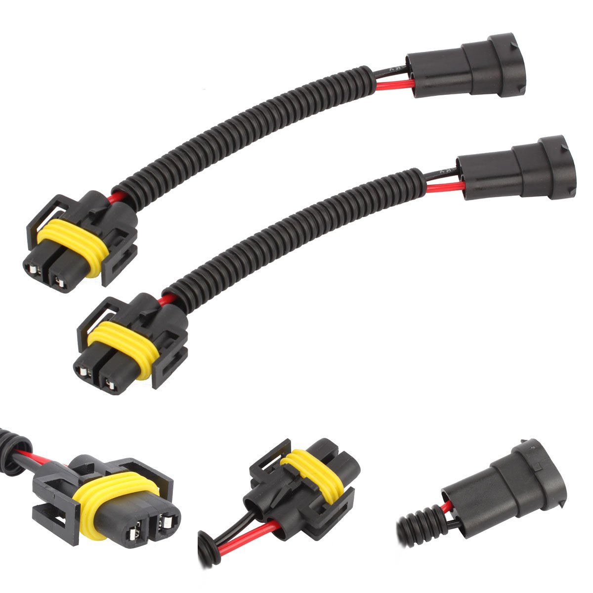 TOMALL H11 LED Headlight H8 Fog Light Extension Wiring Harness