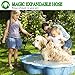 25FT Expandable Garden Hose, Water Hose with 3/4 inch Solid Brass Fittings, 50' Expanding Hoses with Extra Strength Fabric, Outdoor Flexible Hose with Multi-Layer Latex Core, Lightweight Yard Hose