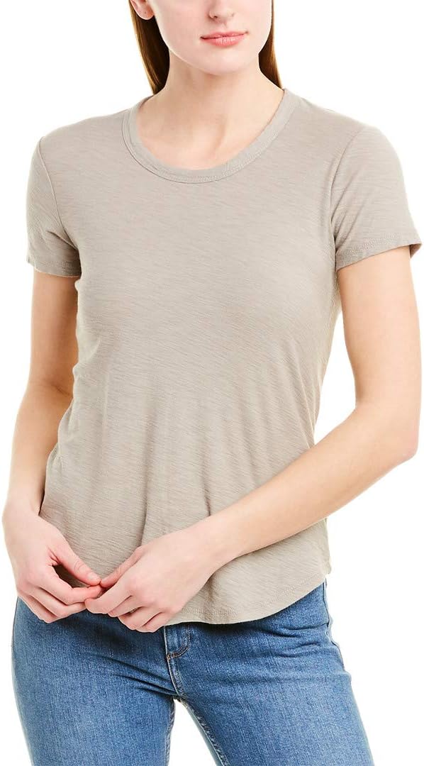 James Perse Women's Sheer Slub Crewneck Tee