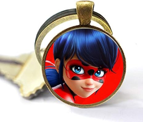 Asd Arrival Magical Ladybug Adrien Marinette Lady Bug Cat Noir Cartoon Figure Super Cute Ears Anime Pendant Keychain Amazon Co Uk Jewellery