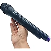 nigsouy Plastic Stage Microphone Prop, Black Realistic Fake Mic for Theater, School Plays, Drama Club Performances, Lightweight Portable Design