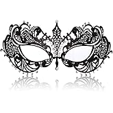 MYMENU Masquerade Mask for Women Shiny Rhinestone Metal Mask Venetian Mask for Party Prom Ball