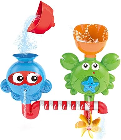 Amazon Demet お風呂おもちゃ お誕生日プレゼント 水遊びおもちゃ シャワーおもちゃ 水おもちゃ 噴水おもちゃ 親子遊び 子供 18ヶ月幼児 水車おもちゃ かわいい動物 お風呂用おもちゃ おもちゃ