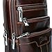 Sunmig Men's Vintage Genuine Leather Shoulder Bag Messenger Bags (brown-3803)
