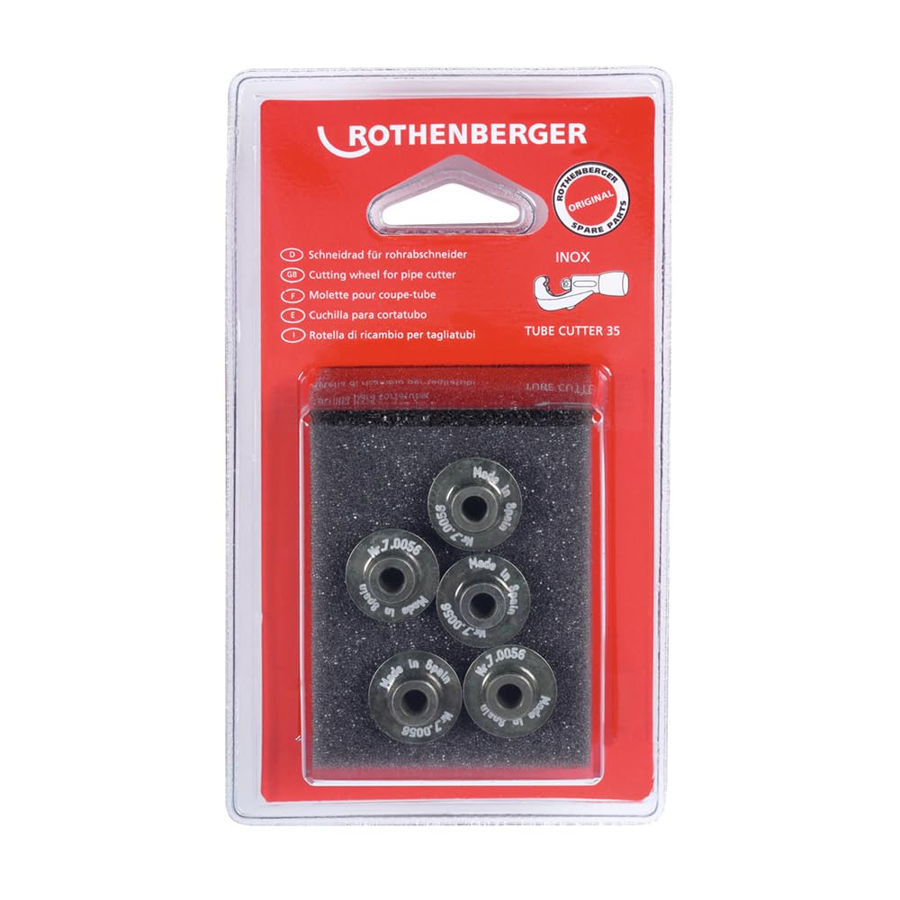Rothenberger 7.0056D "INOX" Cutter Wheel - Black (5-Piece)