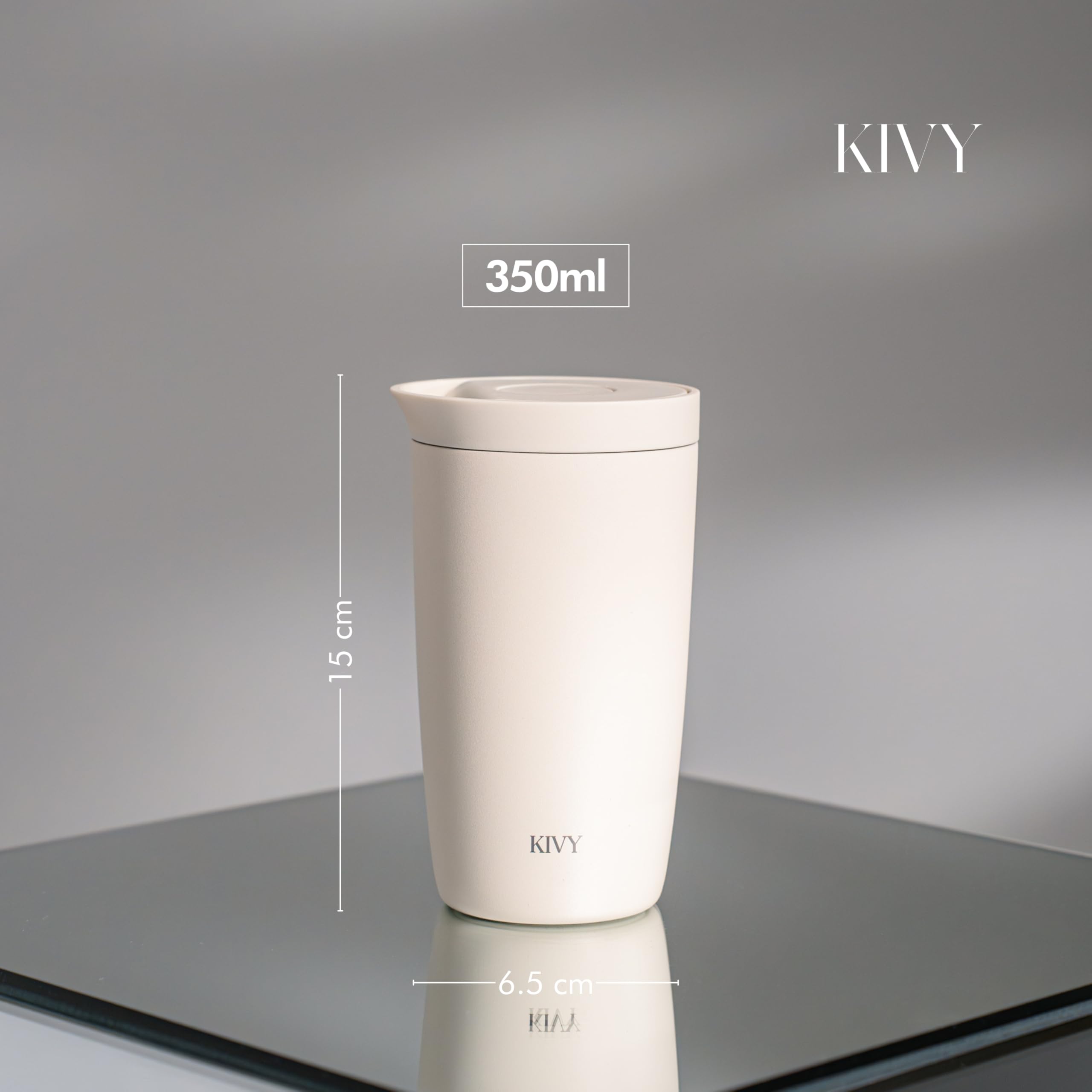 KIVY Thermobecher 350 ml - 6h Heiß | 24h Kalt - Spülmaschinenfest -BPA-Frei 3