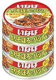 いなば とりそぼろとバジル 3缶P