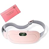 Portable Heating Pad for Cramps, Period Cramp Massager Portable Cordless Heating Pad with 3Heat Levels and 4 Massage Modes for Waist Pain,Relief Menstrual Gift for Women Girls Her Girlfriend
