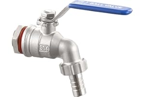 TIANTIANUP 1/2" NPT Stainless Steel Ball Valve Weldless Bulkhead Suitable for Building Home Brew Kettle/Mash Tun