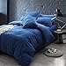 wonbye Duvet Cover Set with Zipper Closure - Blue Diamond Lattice Pattern - 4 Piece Ultra Soft Hypoallergenic Cotton by wonbye