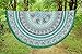 Exclusive Labhanshi Indian Mandala Round Roundie Beach Throw Tapestry Hippy Boho Gypsy Cotton Tablecloth , Round Yoga Mat Tassel Fringing