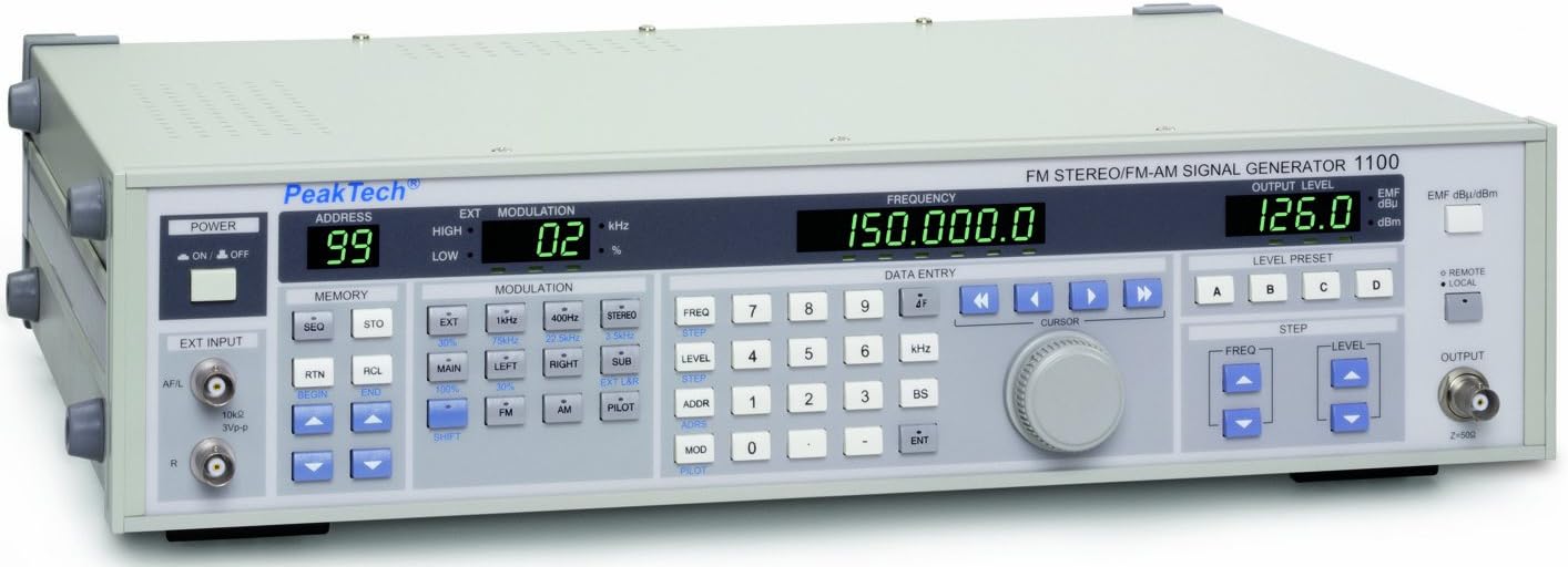 PeakTech 1100, FM Stereo FM AM Signal Generator Amazon.co.uk Electronics