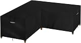 Dokon V-Shape Garden Furniture Cover 215x215x85cm Black Waterproof