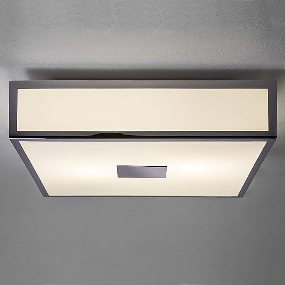 Astro Mashiko 300 square bathroom LED ceiling light polished chrome