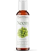 Plant Guru Neem Oil 2 fl. oz. – Unrefined Cold Pressed 100% Pure Natural – Nourishing for Skin, Hair, and Scalp – Hydrating and Moisturizing.