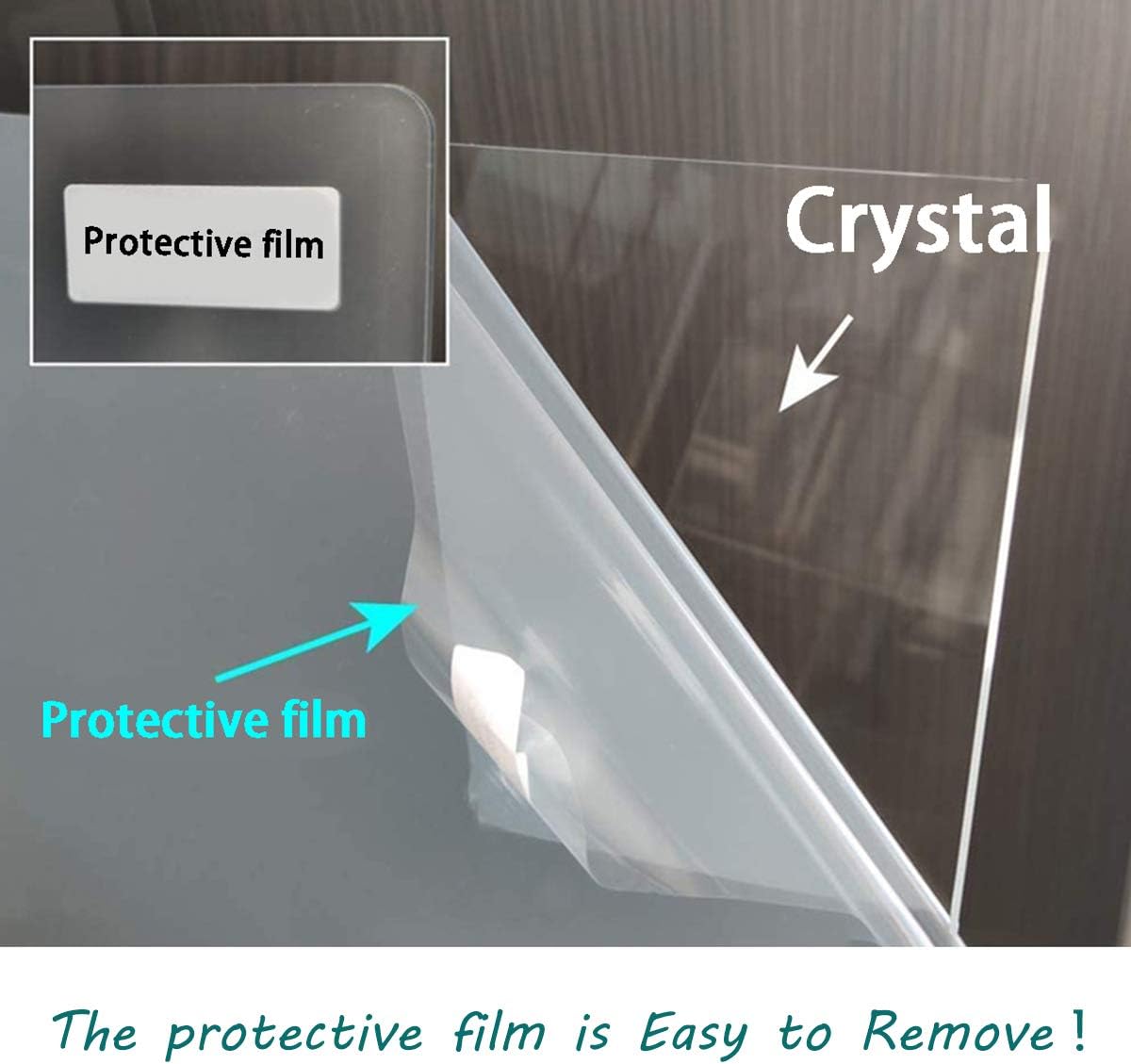 Sneeze Guard Shield for Counter- 32" 24" Plexiglass Acrylic Sheet Against Sneezing and Coughing, Shields for Gem Protection Suitable for Offices and Stores Reception Table Desk: Kitchen & Dining