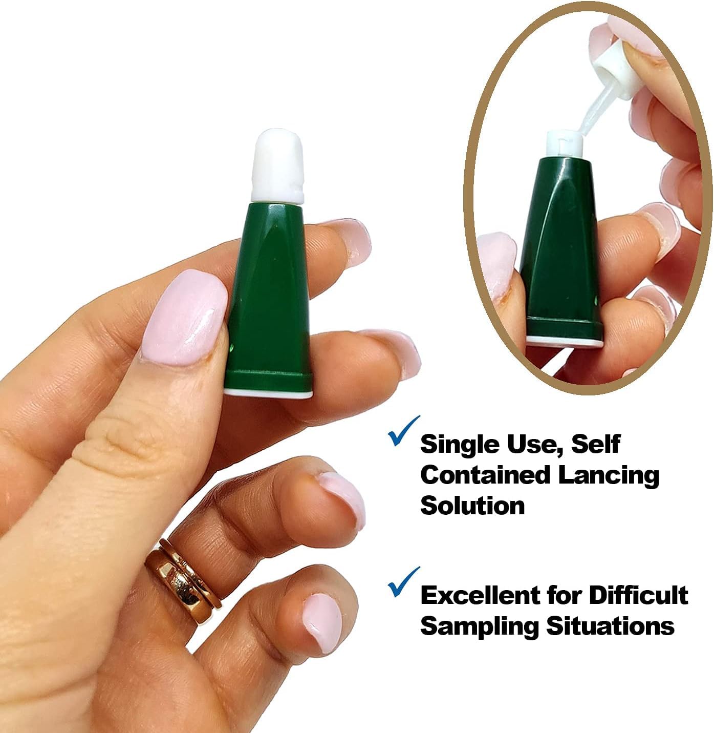 PetTest Safety Lancets for Diabetes Testing with Dogs & Cats, 21 Gauge, Diabetic Monitoring Blood Test Lancets, Easy Pricker for Testing for Blood Glucose in Diabetic Pets (100 Count)