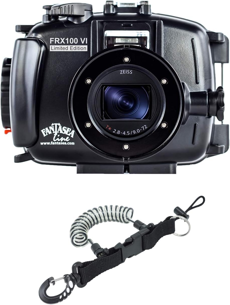 Fantasea Line FRX100 VI Limited Edition for Sony RX100 VI with DiveCatalog's Coil Lanyard
