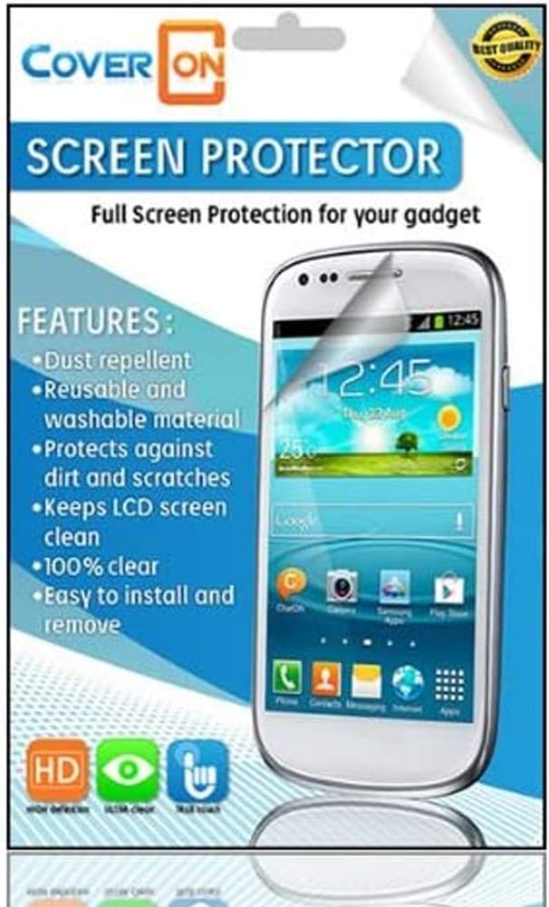 [3 Pack] HTC Desire 510 Screen Protector by CoverON®, Clear Transparent LCD Screen for HTC Desire 510
