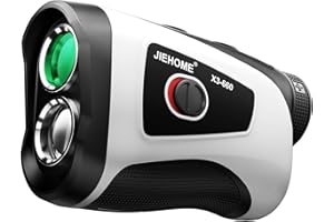 JIEHOME Golf Rangefinder with Slope, Range Finder Golfing, 7X Magnification Rangefinders with Magnetic, Flag Pole Locking, Vibration, Rechargeable Golf Accessories for Men Golf Range Finder