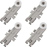 8268743 Dishwasher Upper Rack Wheel Replacement, Fit Whirlpool Kenmore KitchenAid Dishwashers Top Rack Parts (Pack of 4)