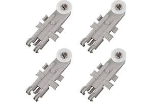YEGRUEB 8268743 Dishwasher Upper Rack Wheel Replacement, Fit Whirlpool Kenmore KitchenAid Dishwashers Top Rack Parts (Pack of 4)